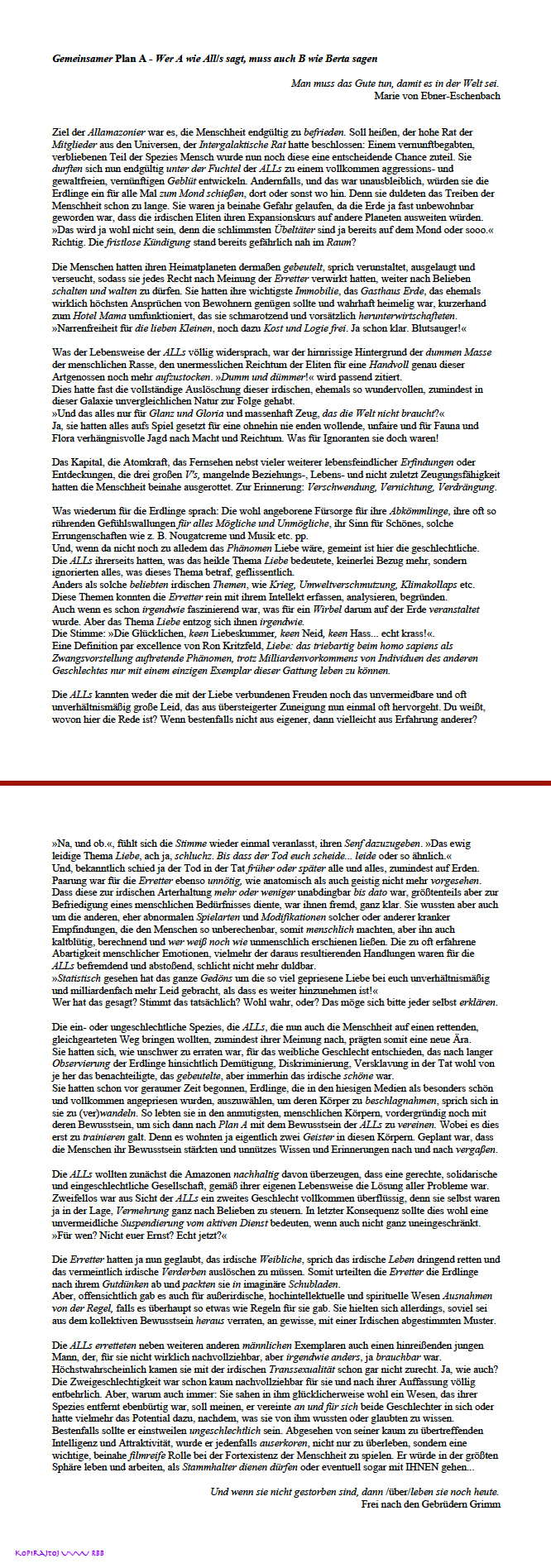 ALLamzonier gehen stur ihrem Plan A nach - Wandeln der verbliebenen Menschen